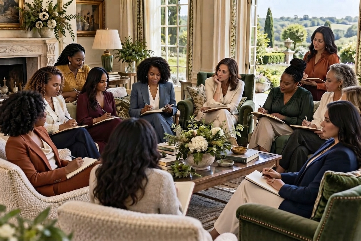 Ladies on the retreat