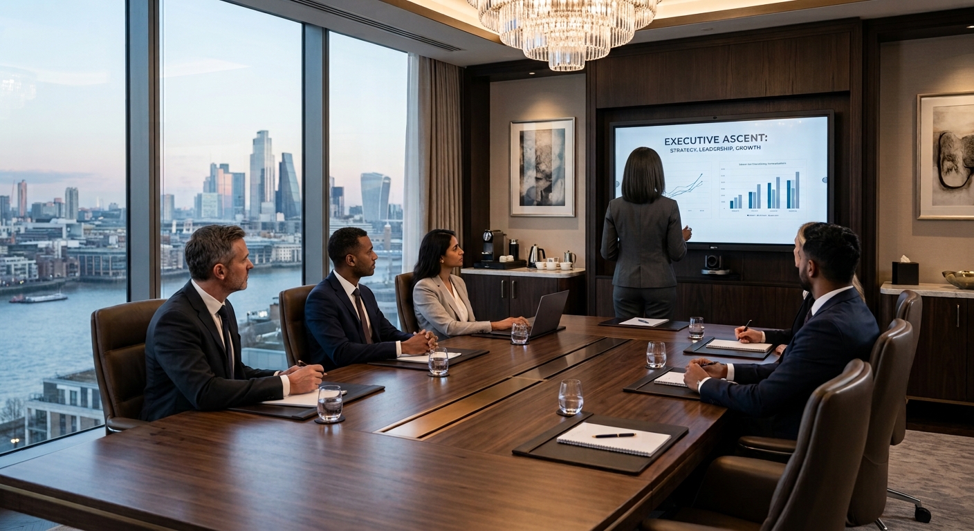 An executive setting for focused strategic thinking